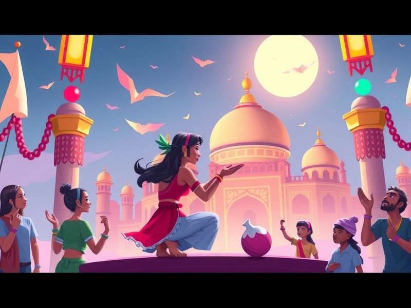 Balanced Blush game art featuring Indian festivals
